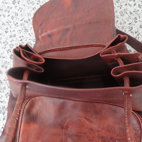 unbranded leather backpack bag - Picture 9 of 12
